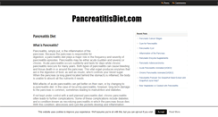 Desktop Screenshot of pancreatitisdiet.net