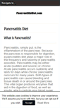 Mobile Screenshot of pancreatitisdiet.net