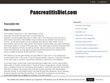 Tablet Screenshot of pancreatitisdiet.net